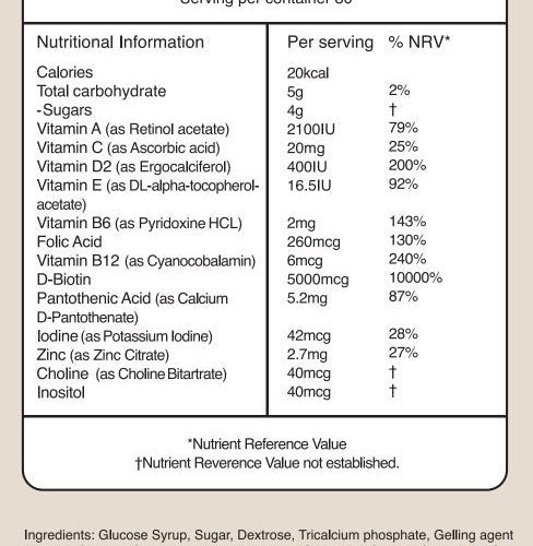 hair vitamins uklash uohv 60 gummies 725021