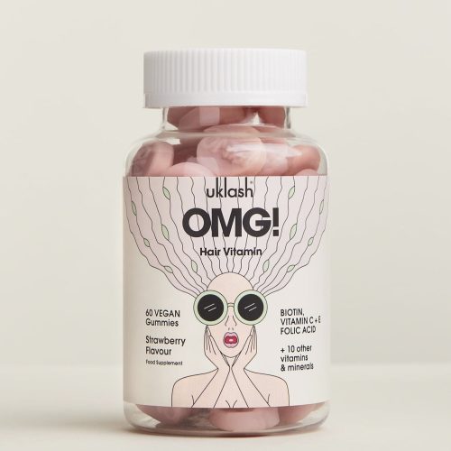 omg hair vitamins uklash uohv 60 gummies 829365